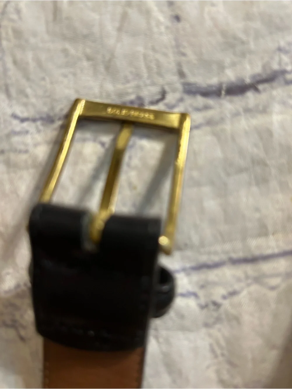 PENDLETON BLACK LEATHER SOLID BRASS VTG AND BLACK ITALIAN LEATHER MEN BELTS 40